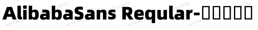 AlibabaSans Reqular字体转换